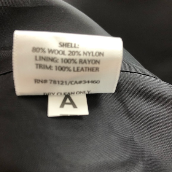 Eileen Fisher Wool and Leather Coat - Picture 7 of 7